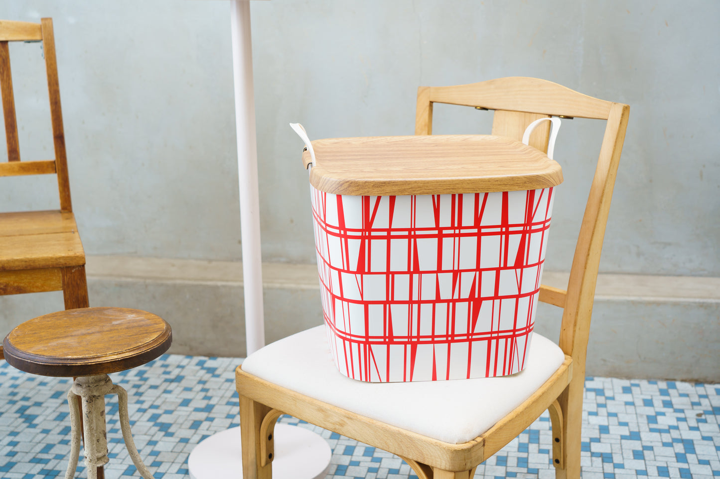 baquet Finlayson CORONNA white×red