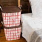 baquet Finlayson CORONNA WH×RD 2個＋専用フタ同色2個セット
