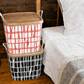baquet Finlayson CORONNA BK1個 /WH×RD 1個＋専用フタ同色2個セット
